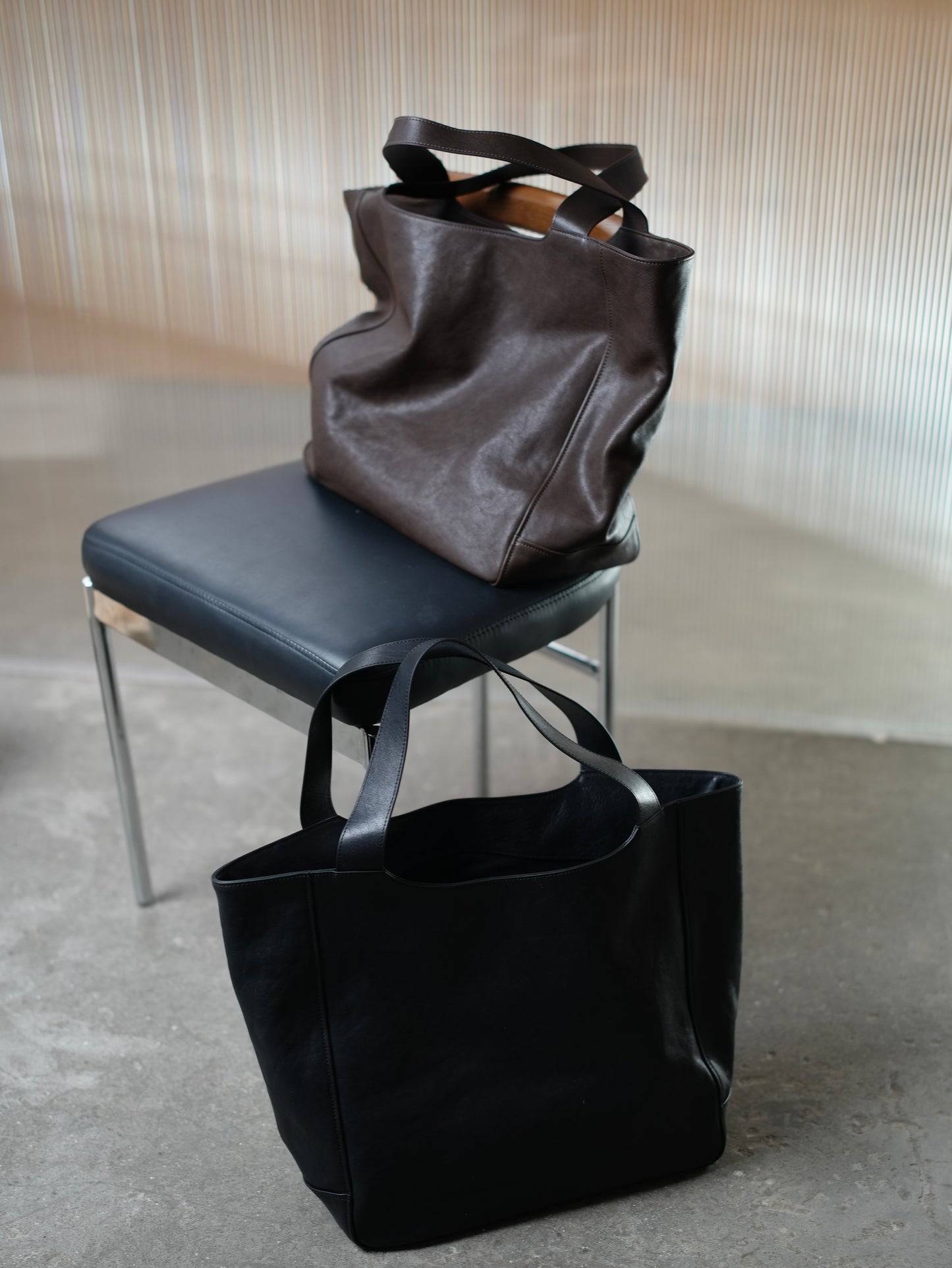 VIOLETTE shopper bag genuine leather