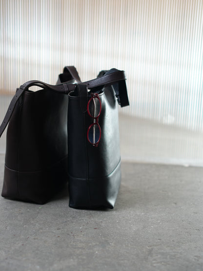 CASSIS genuine leather shopper bag