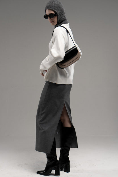 Genuine leather shoulder bag