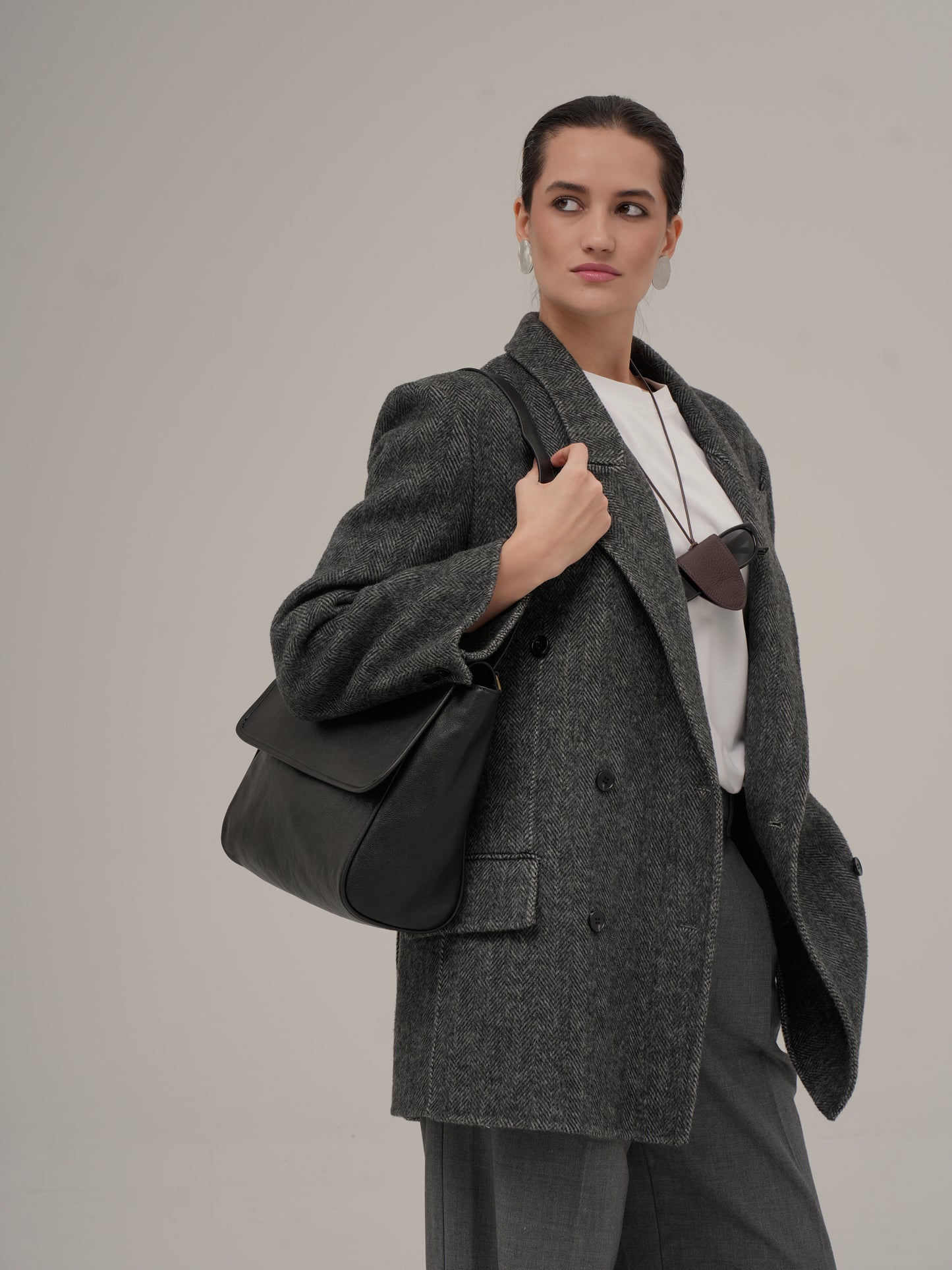 ANNA tote bag made of genuine leather