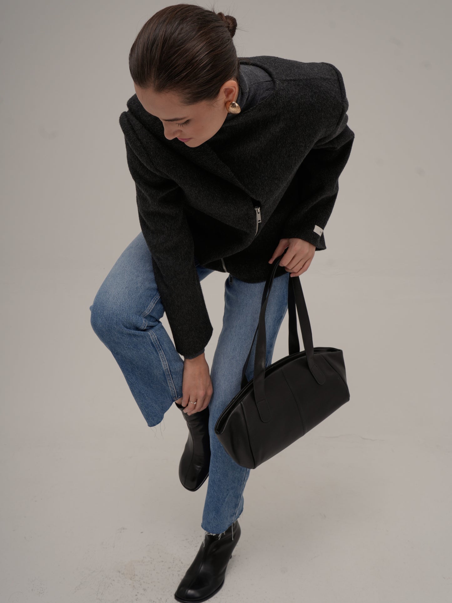 BROWNIE tote bag made of genuine leather