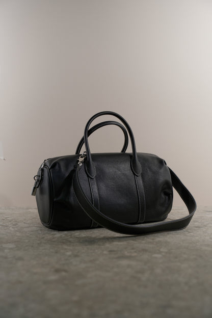 Barrel bag BALANCA made of genuine leather