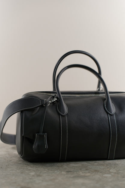 Barrel bag BALANCA made of genuine leather
