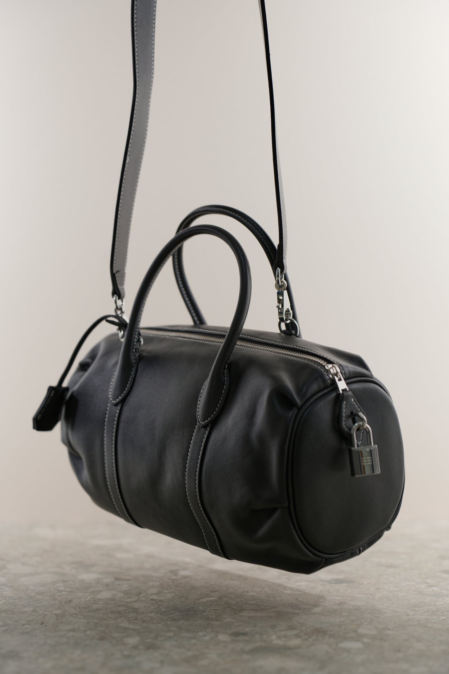 Barrel bag BALANCA made of genuine leather