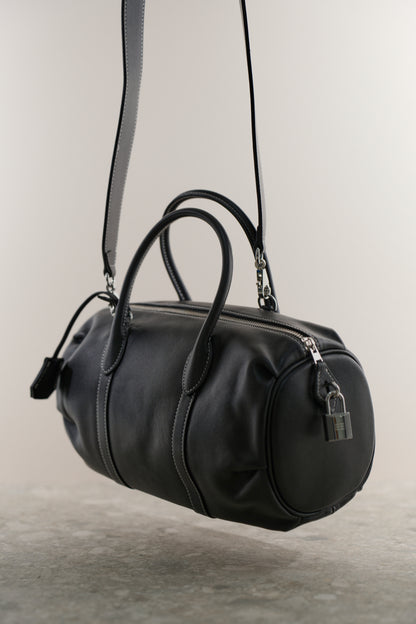 Barrel bag BALANCA made of genuine leather