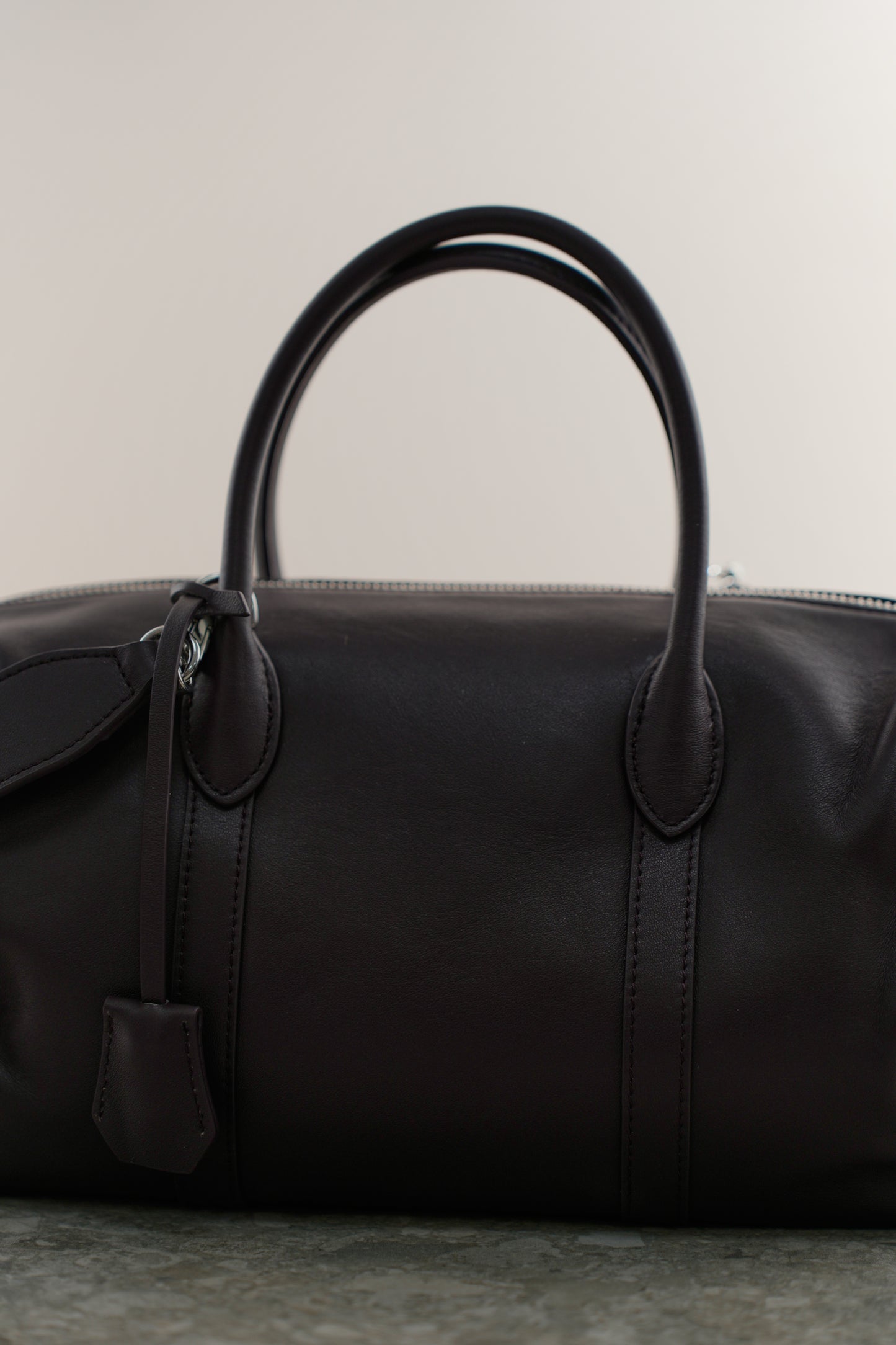 Barrel bag BALANCA made of genuine leather