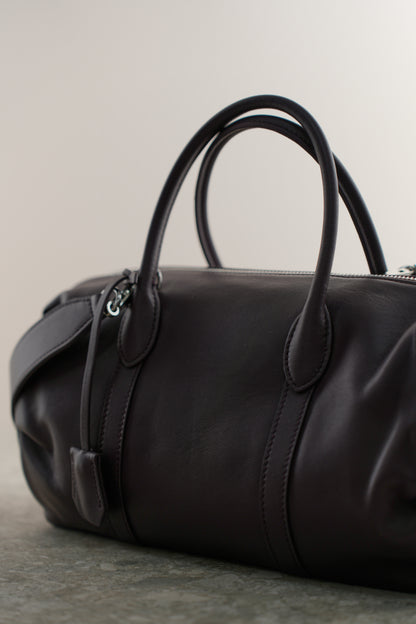Barrel bag BALANCA made of genuine leather
