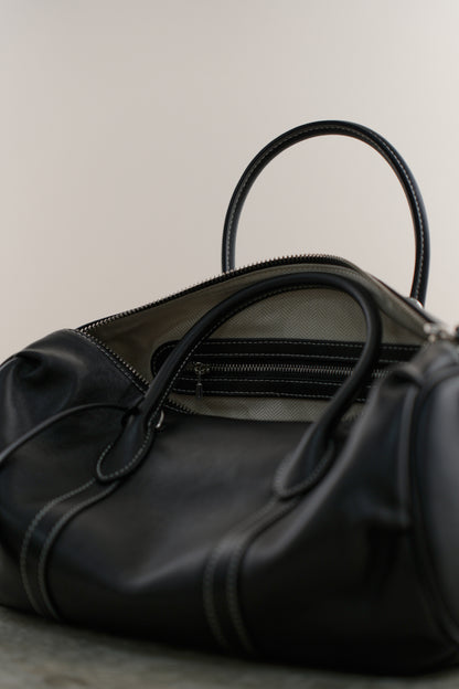 Barrel bag BALANCA made of genuine leather