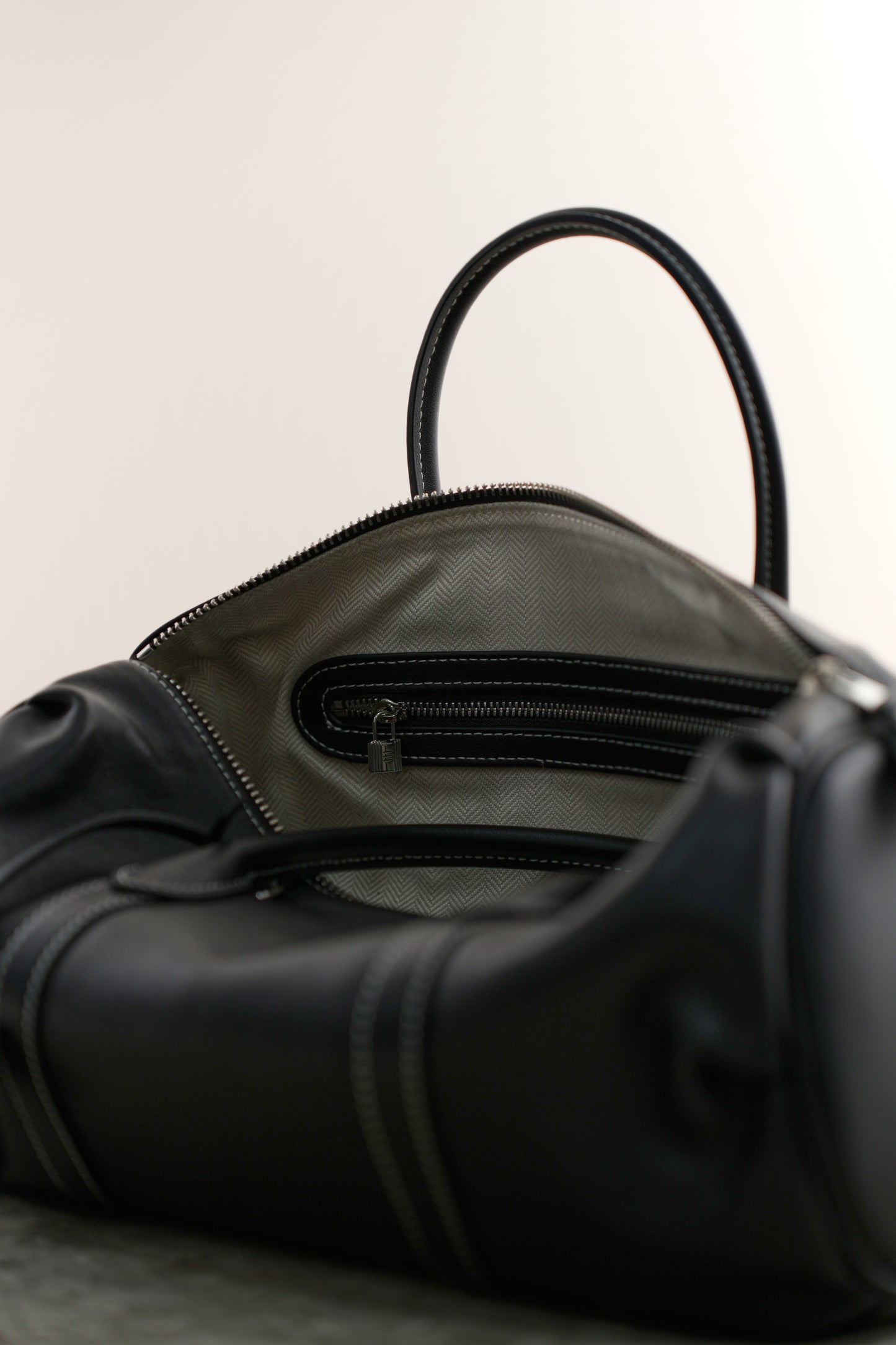 Barrel bag BALANCA made of genuine leather