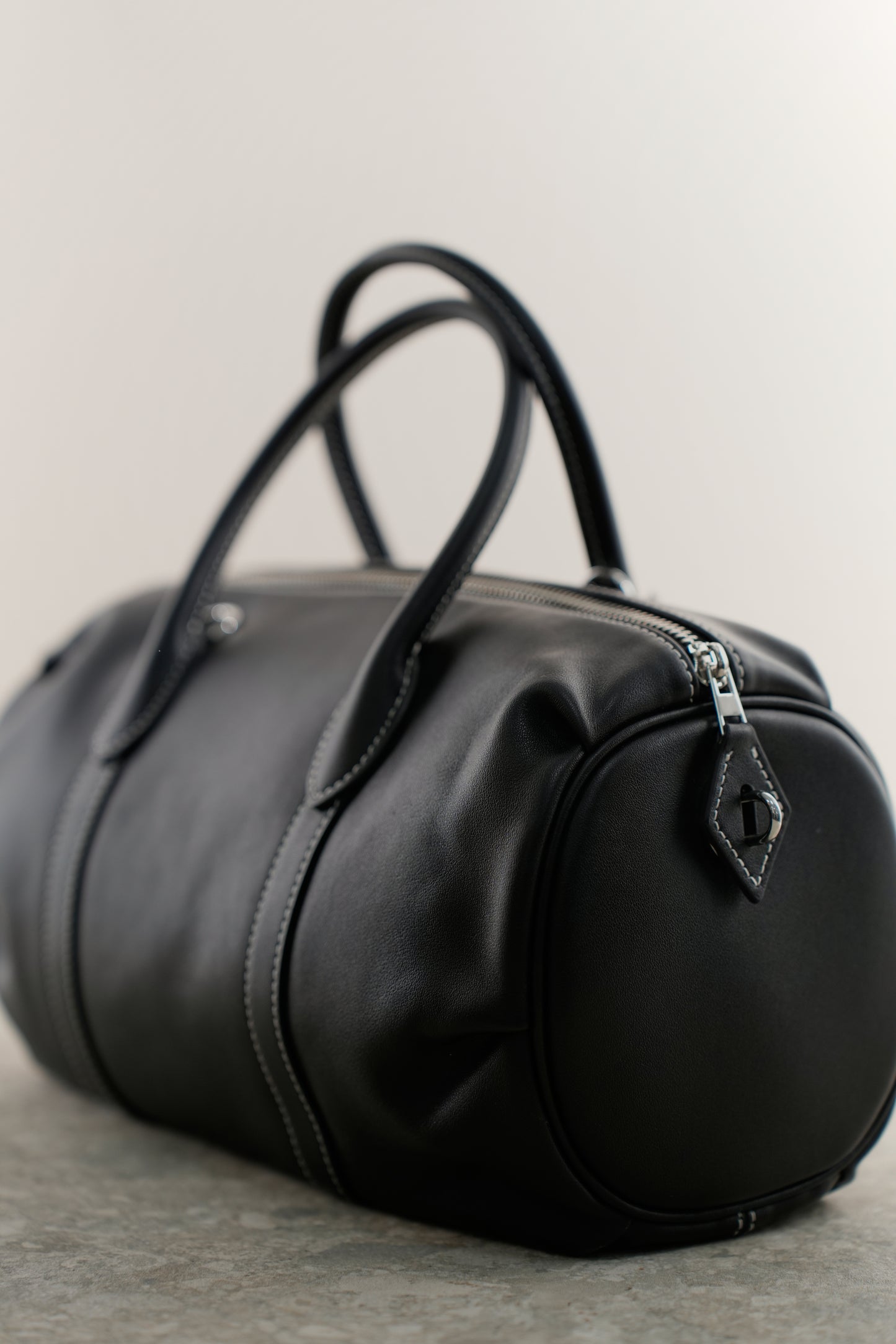 Barrel bag BALANCA made of genuine leather