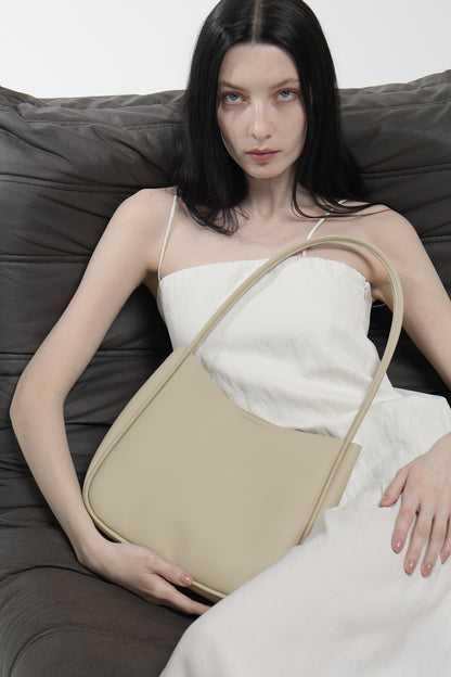 Genuine leather shopper bag