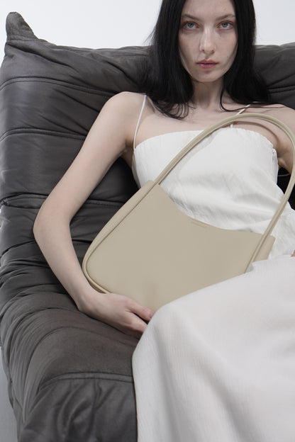 Genuine leather shopper bag