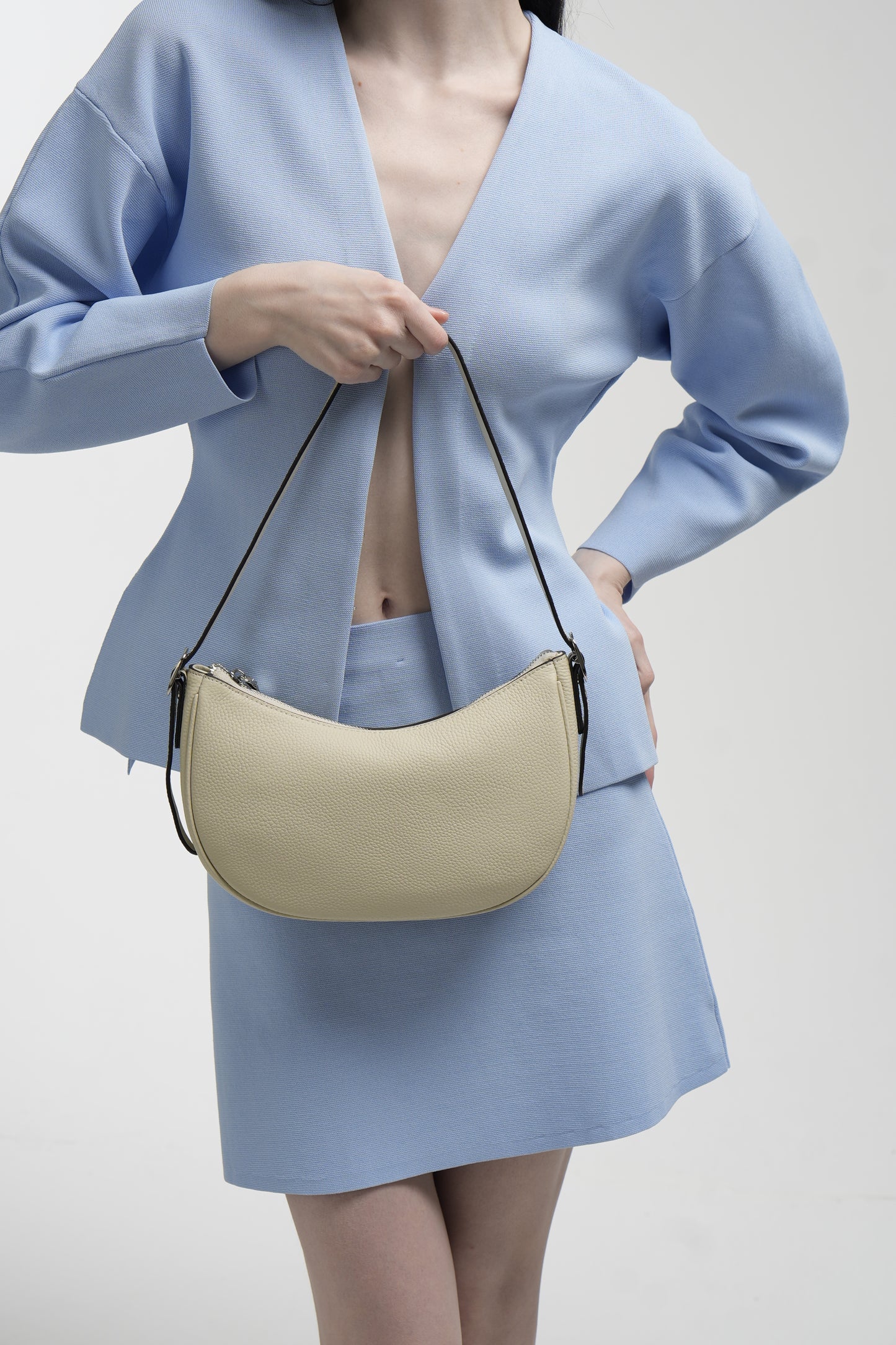 Baguette bag EMILY made of genuine leather