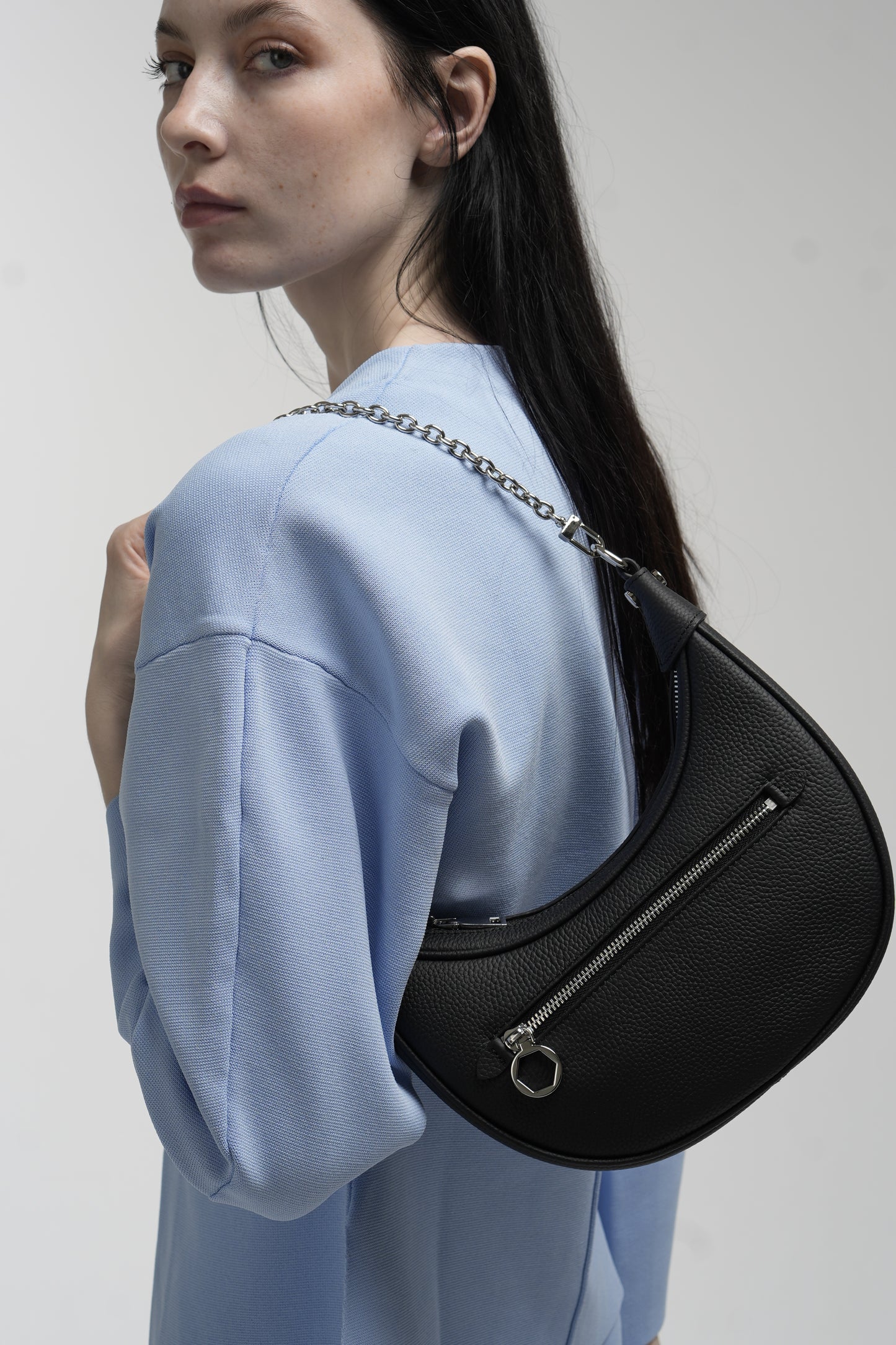 Genuine leather crossbody bag