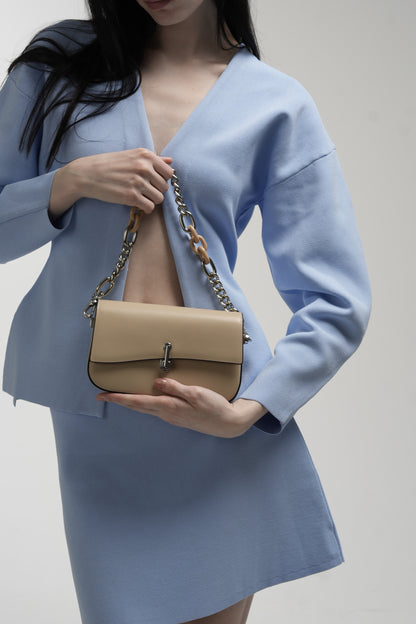 Genuine leather crossbody bag