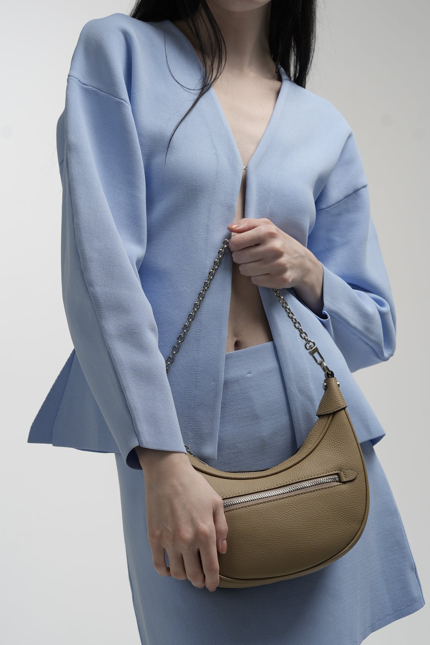 Genuine leather crossbody bag