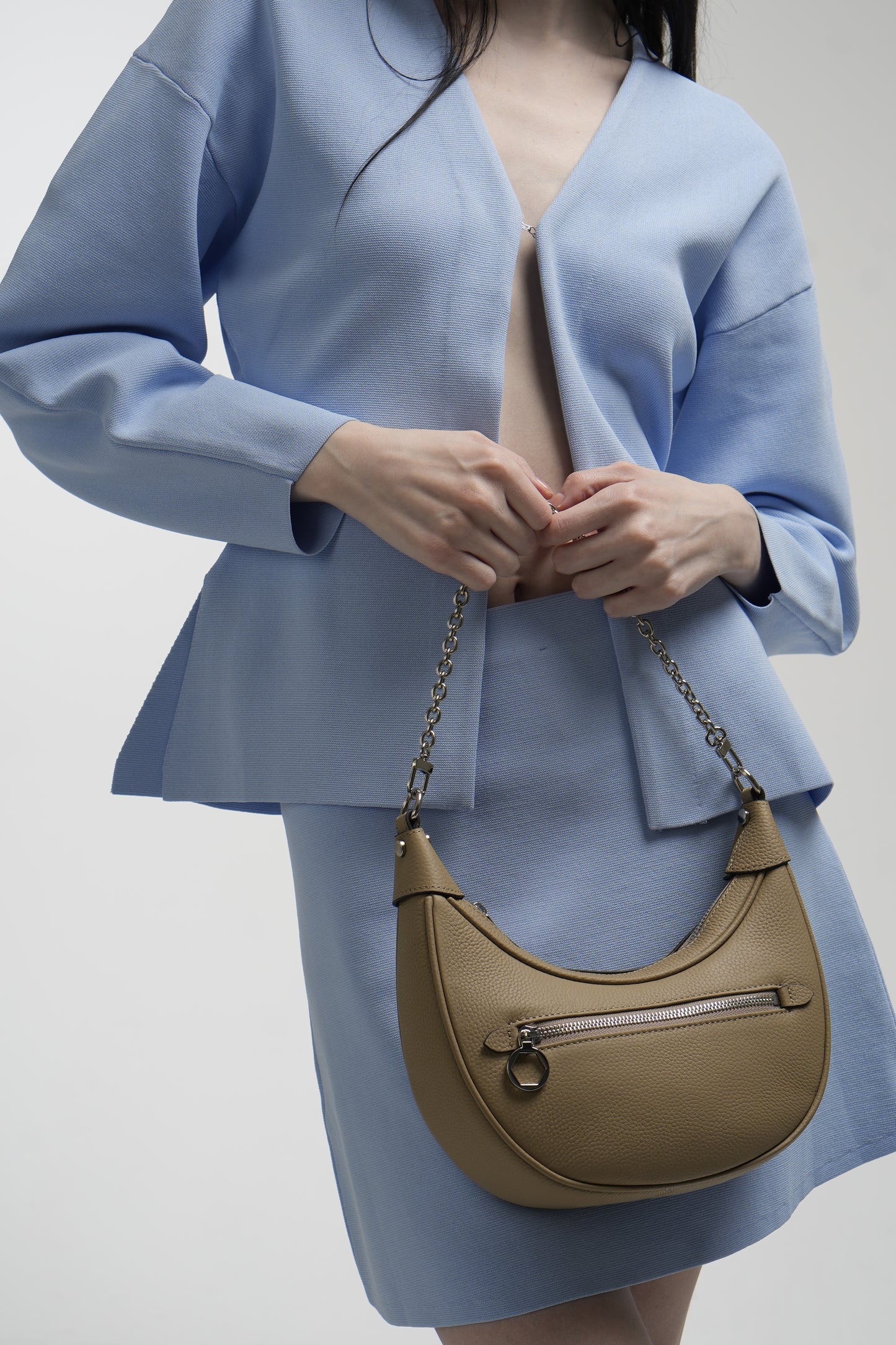 Genuine leather crossbody bag