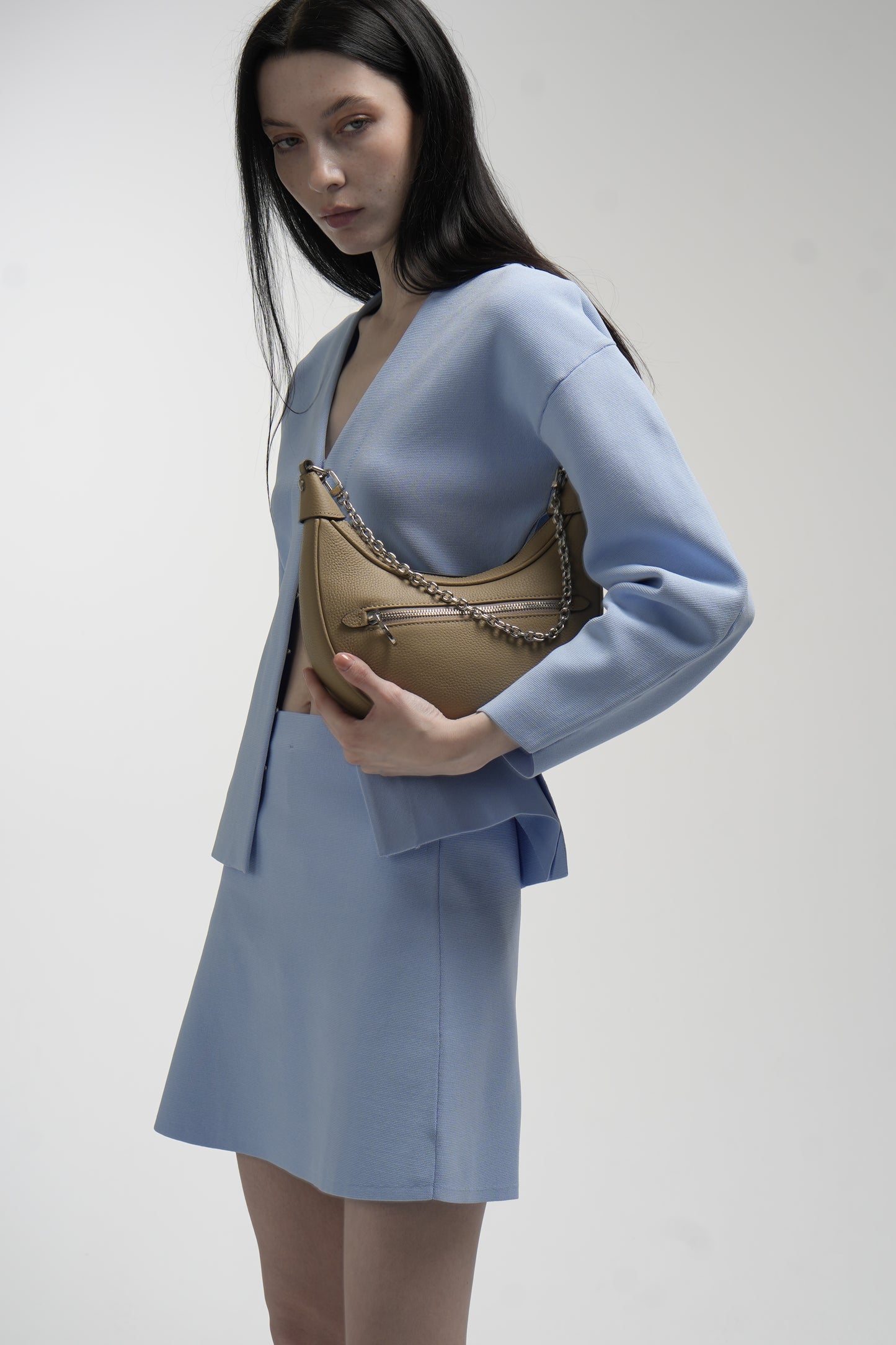 Genuine leather crossbody bag