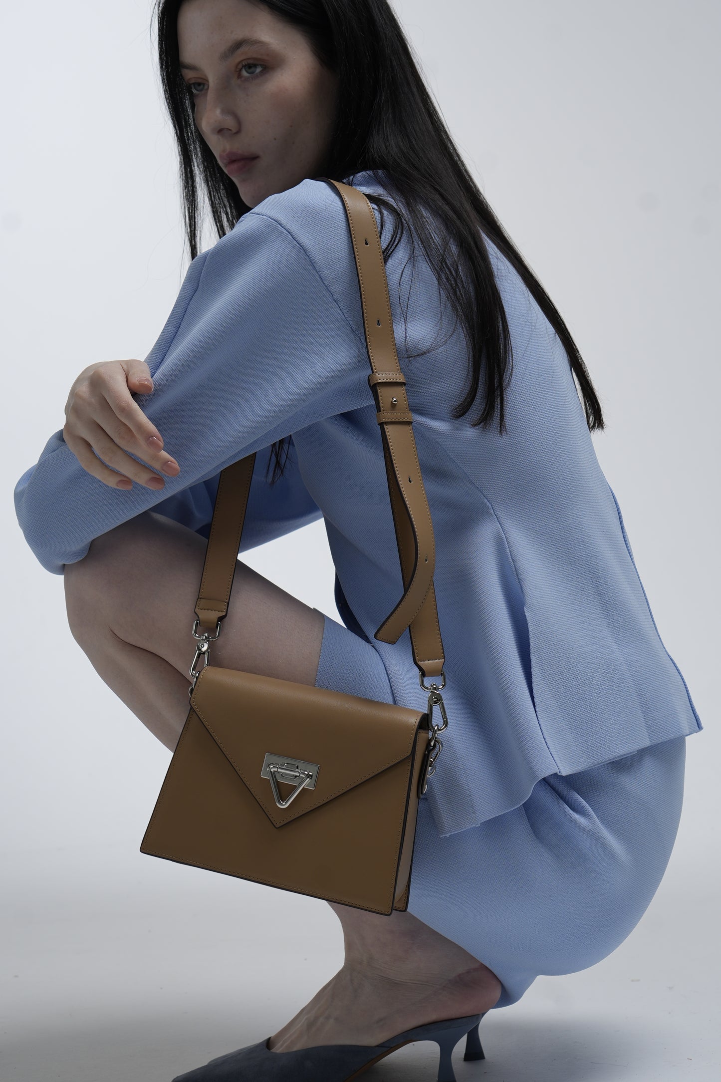 Genuine leather crossbody bag