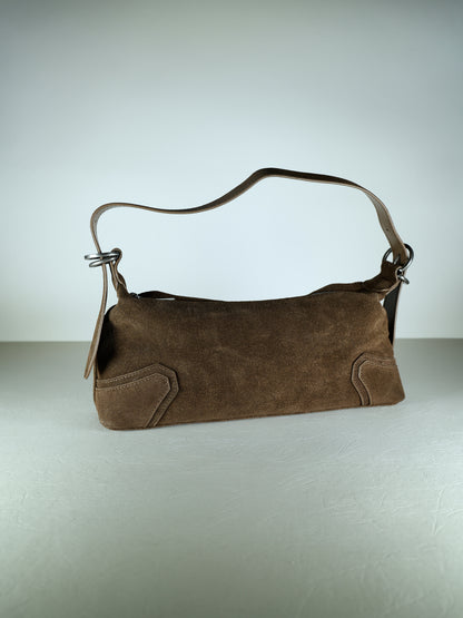 BILLIE baguette bag made of genuine suede