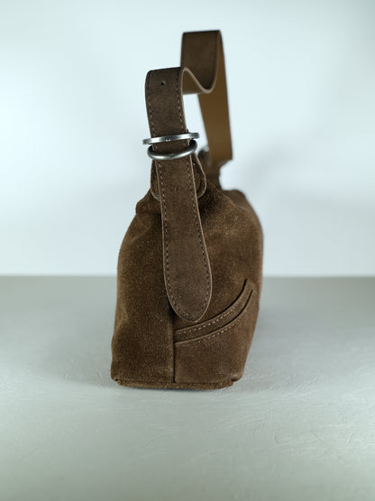 BILLIE baguette bag made of genuine suede