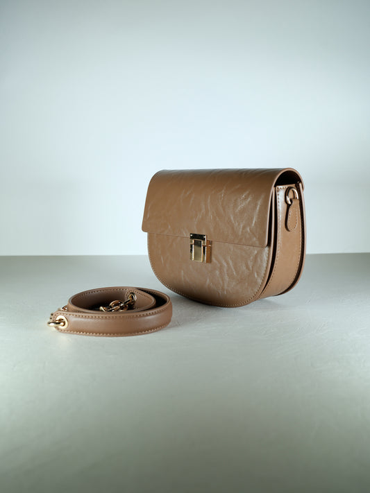 Genuine leather crossbody bag