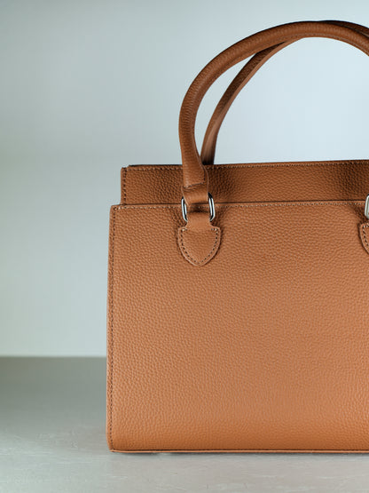 Genuine leather tote bag