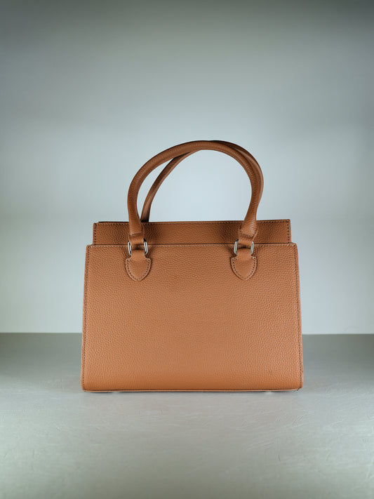 Genuine leather tote bag