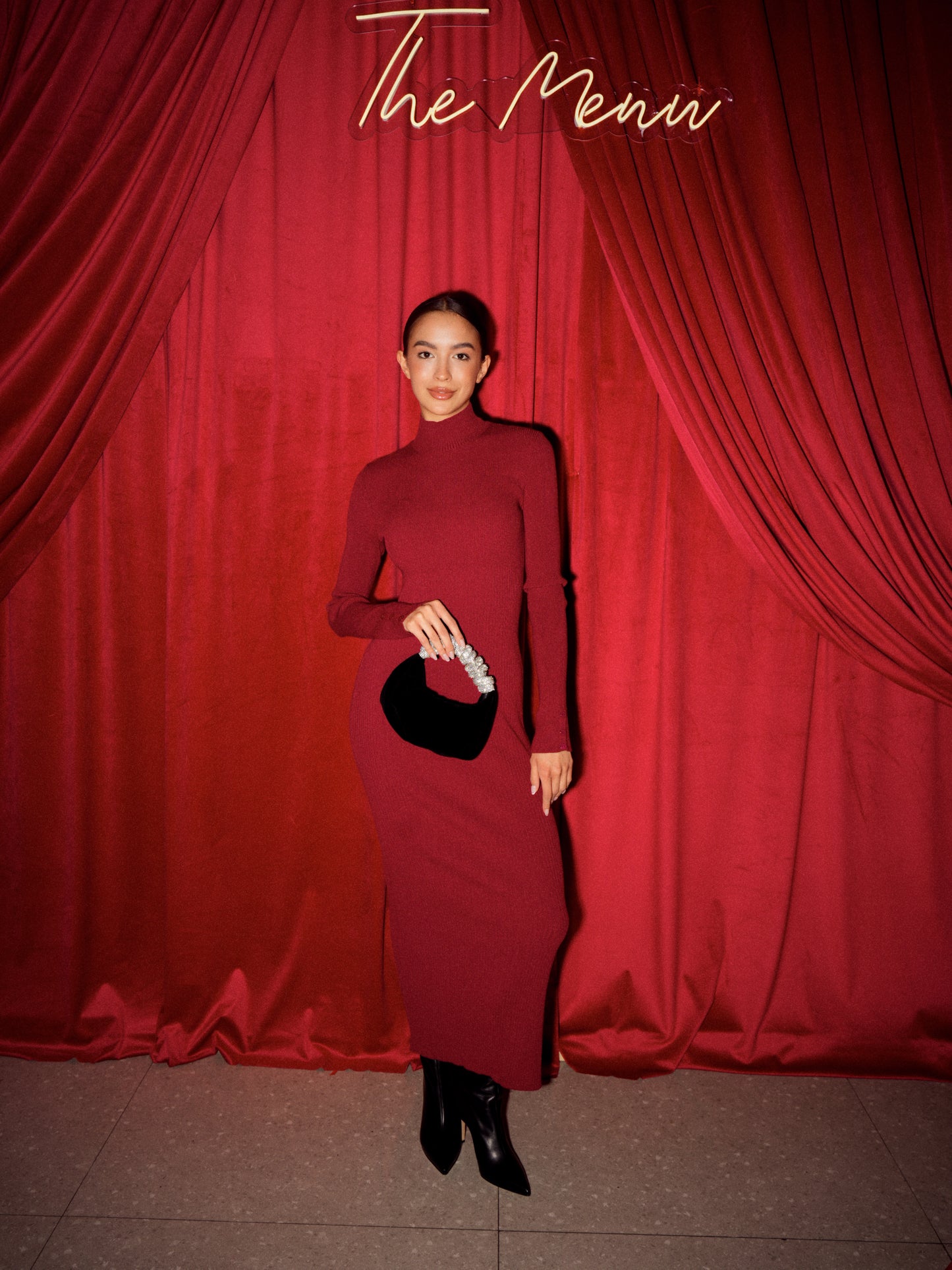 Mini bag TRUFF made of genuine velour