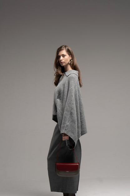 Genuine leather shoulder bag