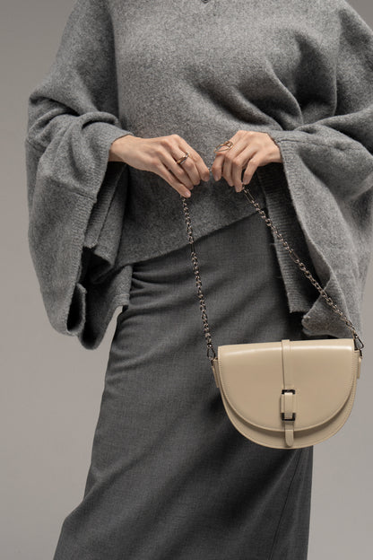 Genuine leather crossbody bag