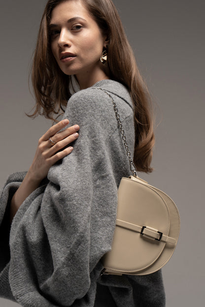 Genuine leather crossbody bag