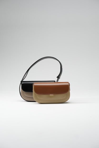 Genuine leather shoulder bag