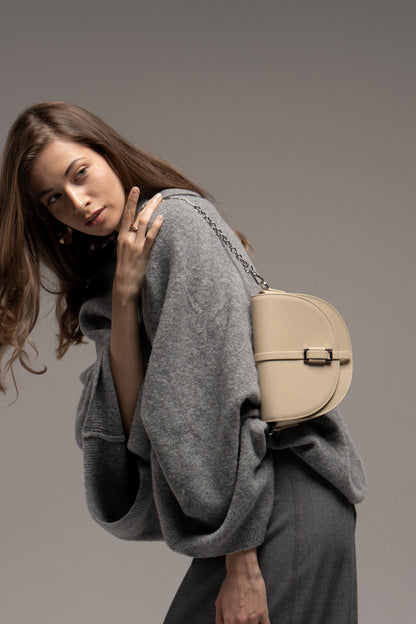 Genuine leather crossbody bag