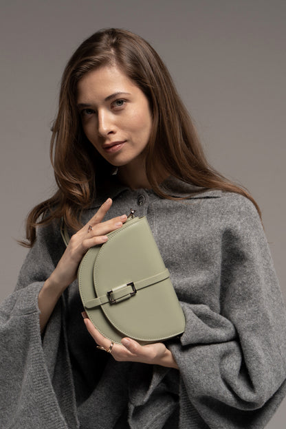 Genuine leather crossbody bag