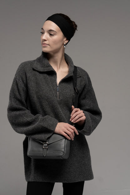 Genuine leather crossbody bag