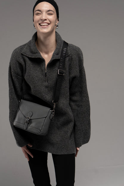 Genuine leather crossbody bag