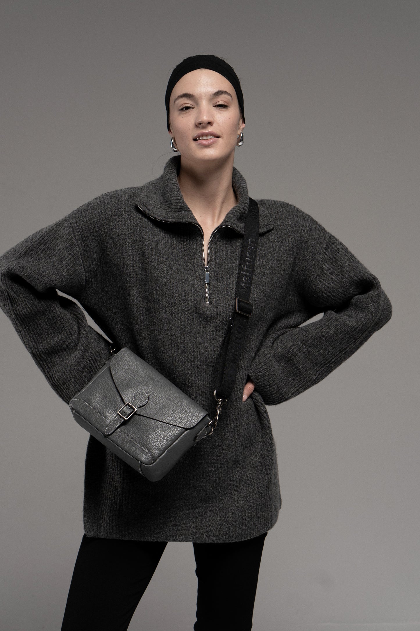 Genuine leather crossbody bag