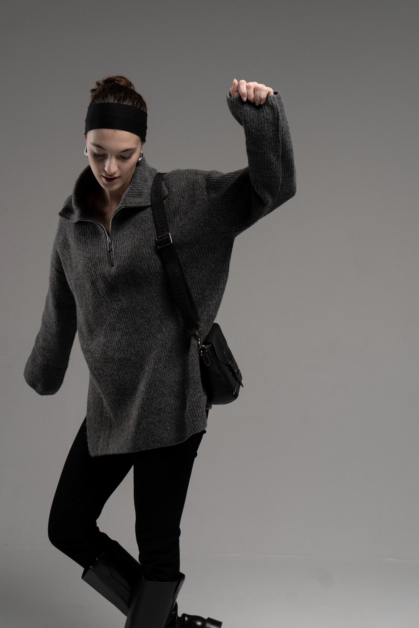 Genuine leather crossbody bag