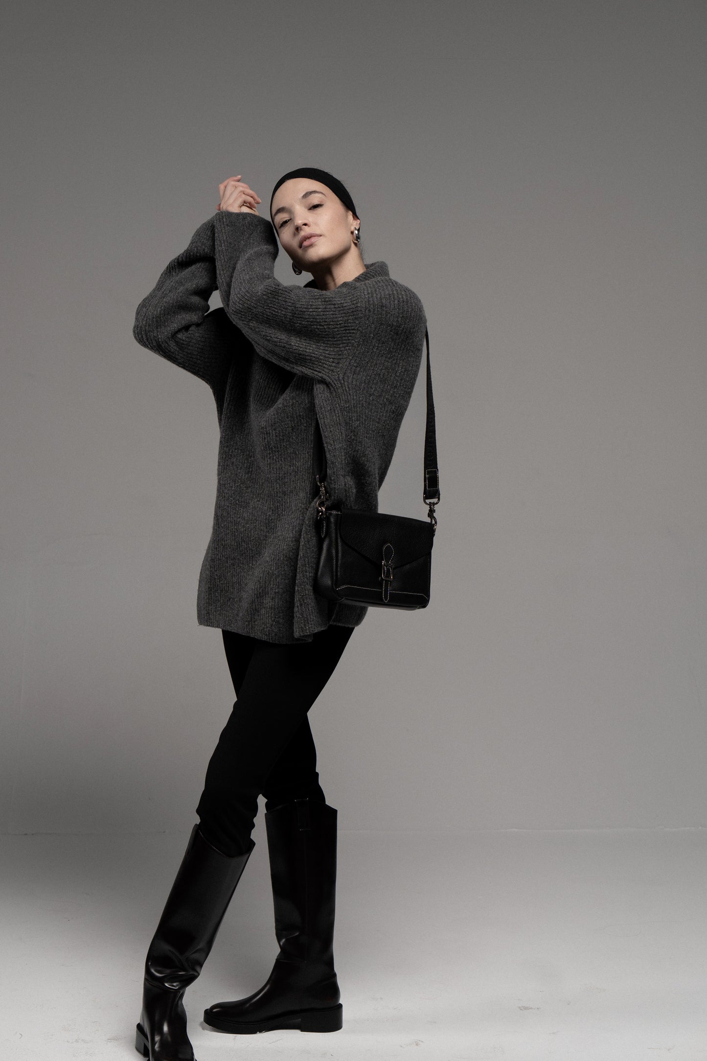 Genuine leather crossbody bag