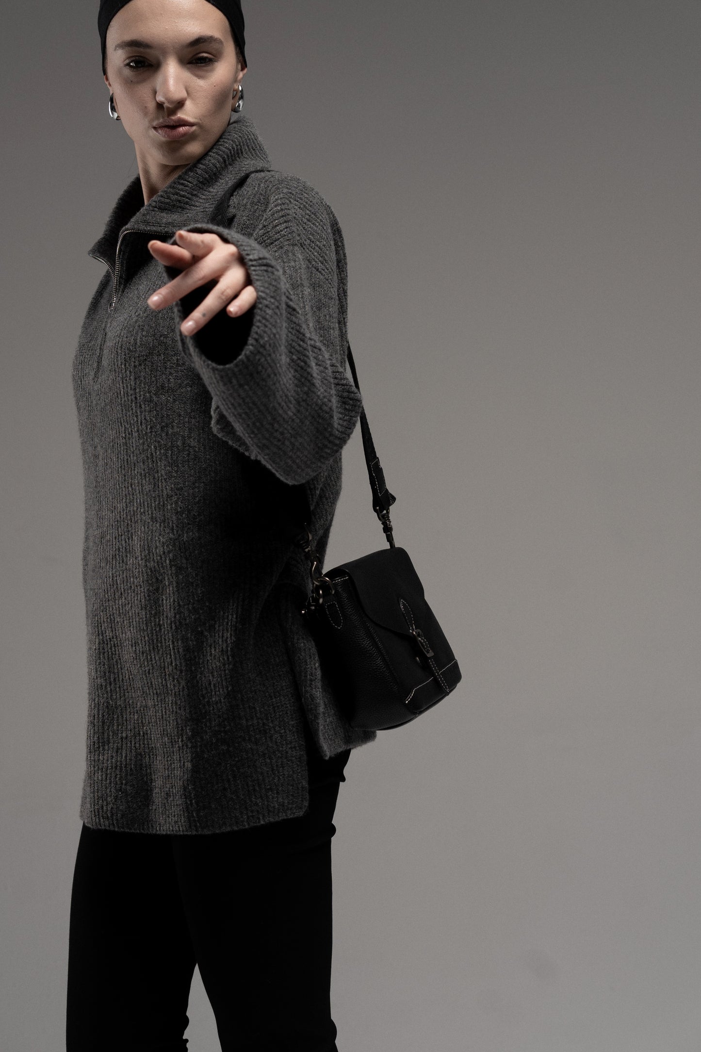 Genuine leather crossbody bag