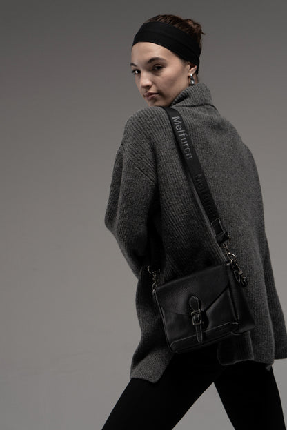 Genuine leather crossbody bag