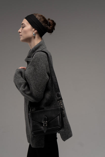 Genuine leather crossbody bag