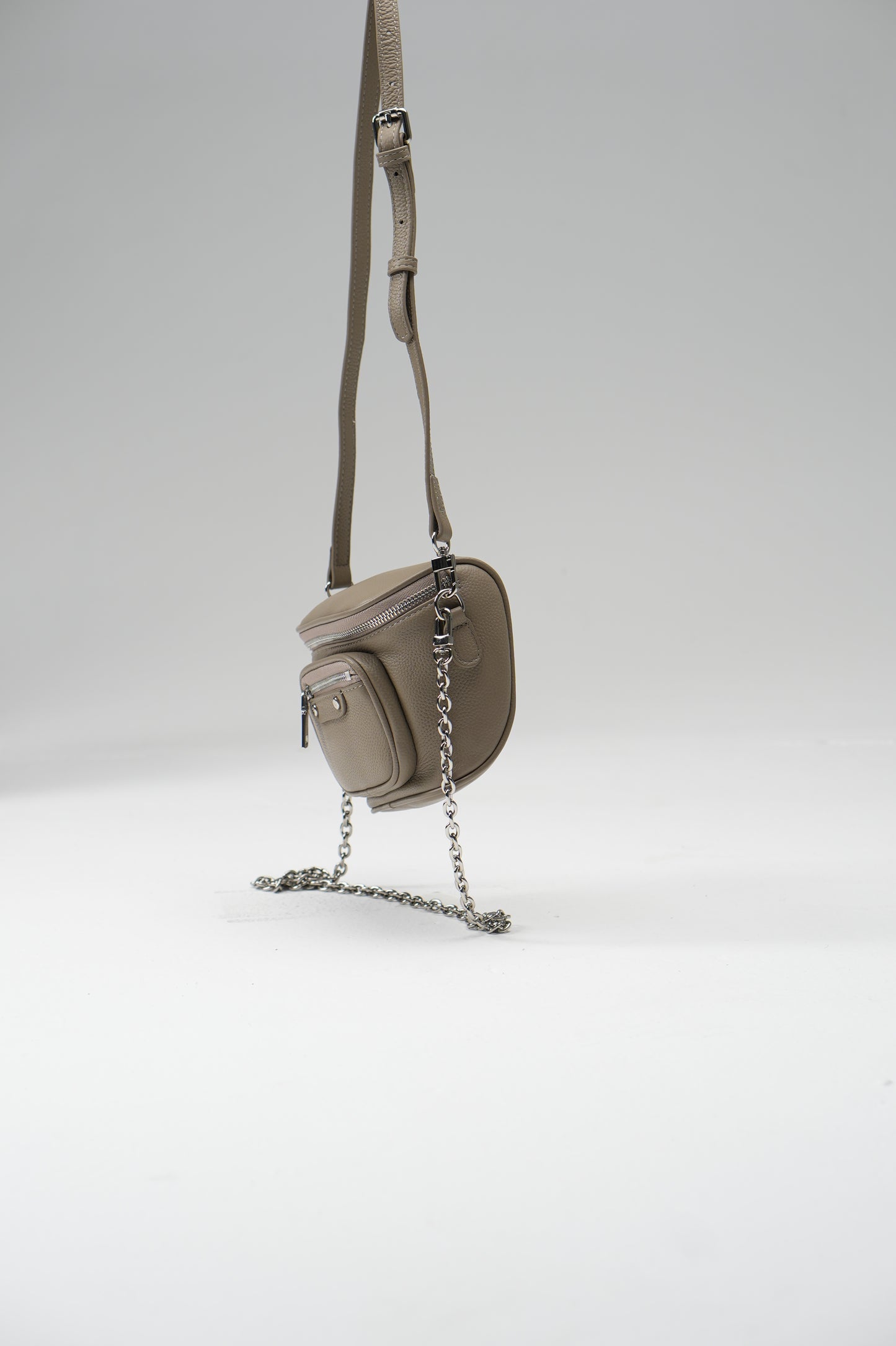 Mini bag made of genuine leather