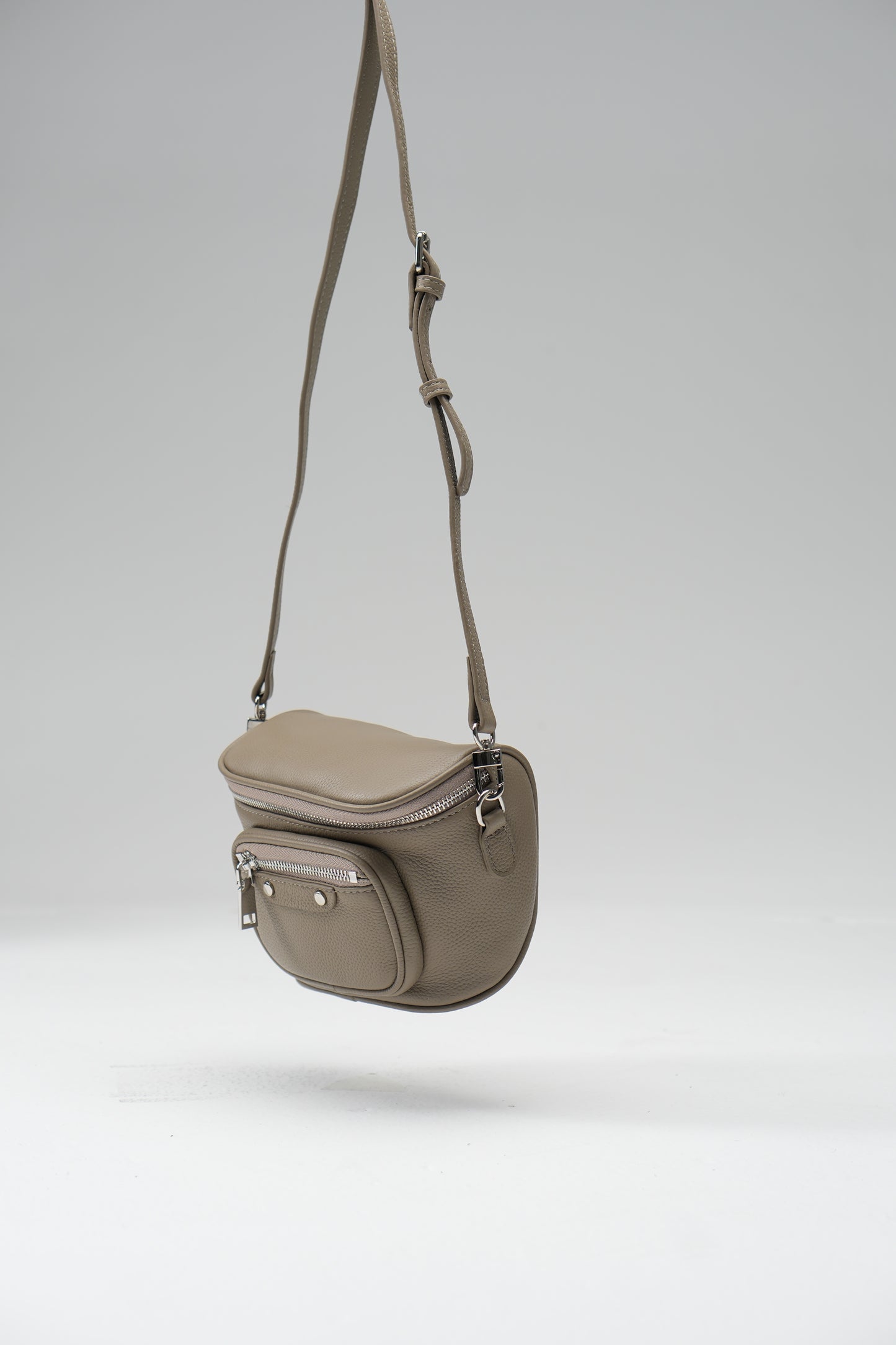 Mini bag made of genuine leather