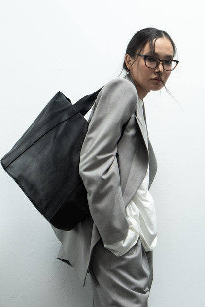 LUIZA shopper bag made of genuine leather