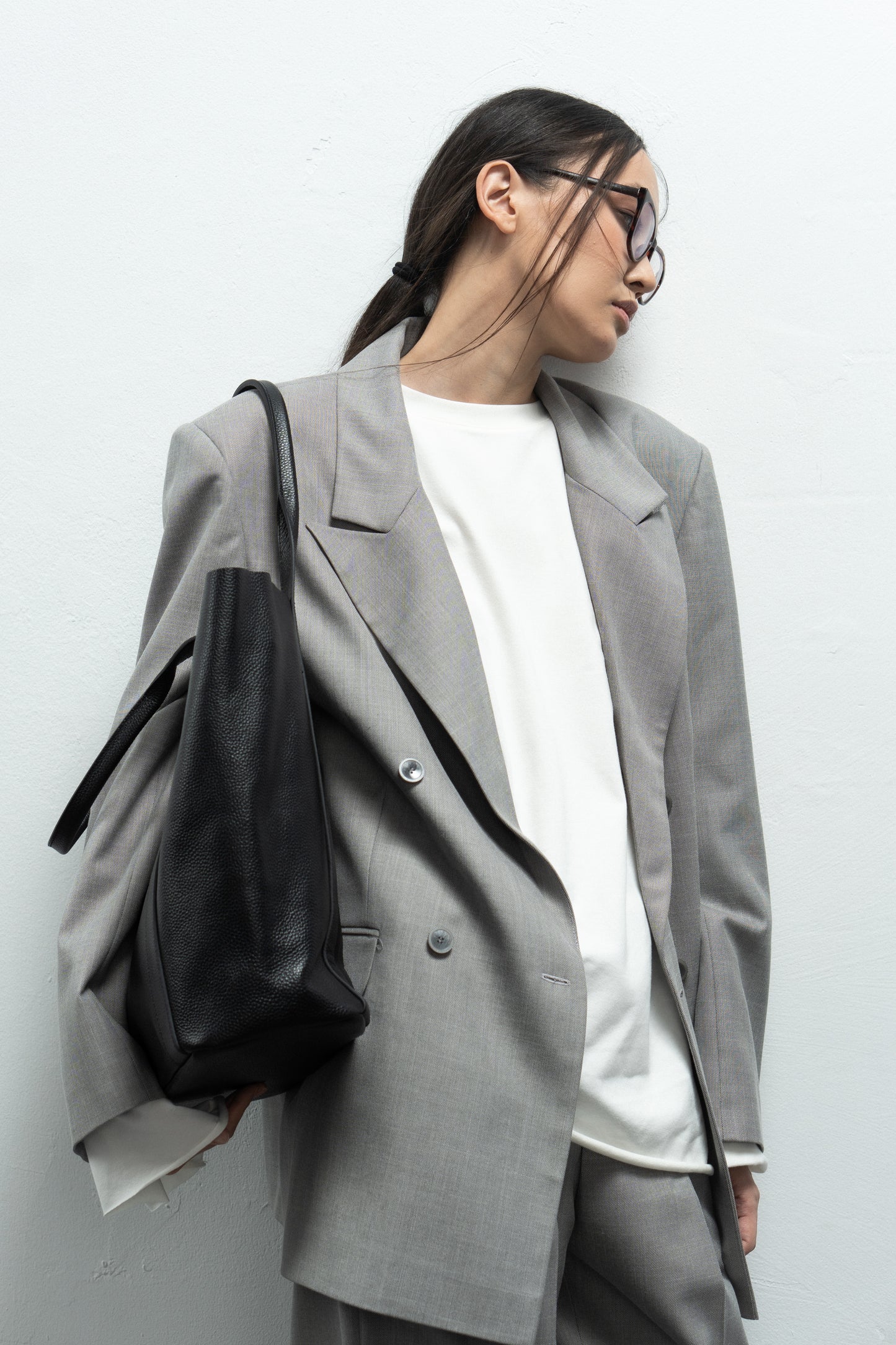 LUIZA shopper bag made of genuine leather