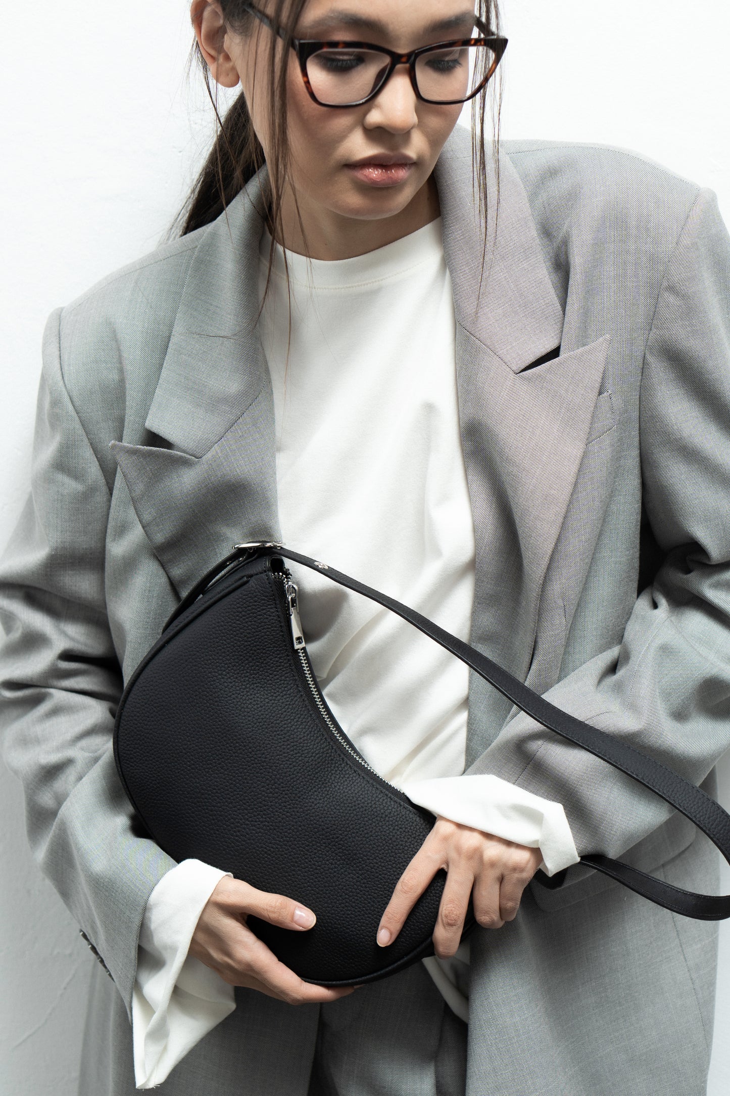 Baguette bag EMILY made of genuine leather