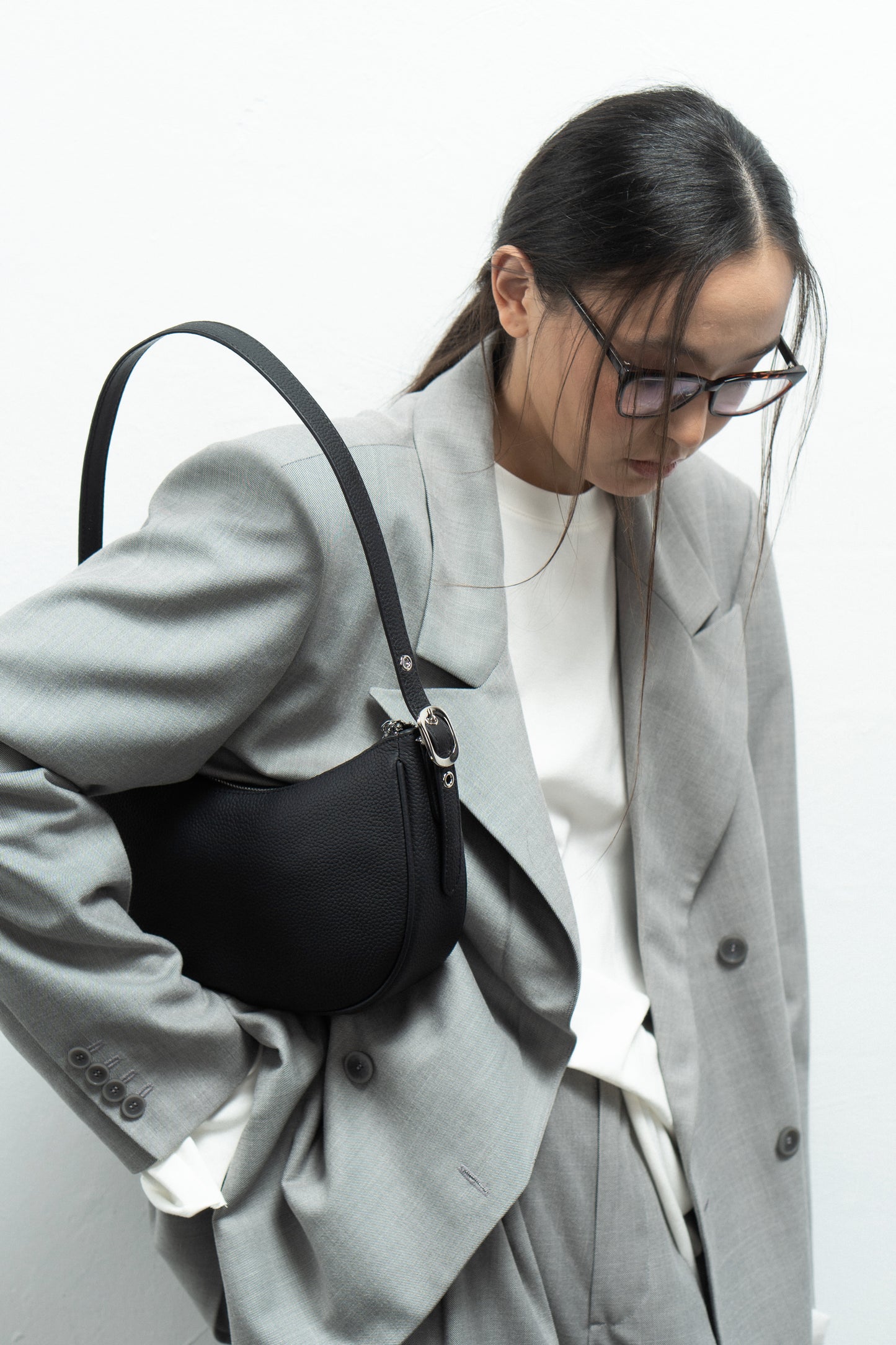 Baguette bag EMILY made of genuine leather