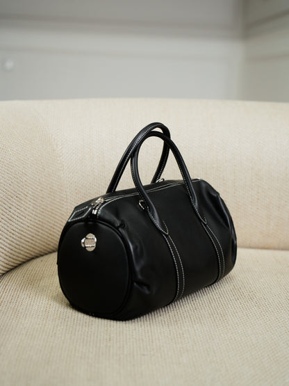 Barrel bag BALANCA made of genuine leather